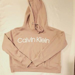 Calvin Klein cropped pink Sweatshirt Hoodie
